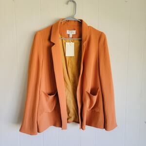 See U Soon Blazer with Notched Lapel and Relaxed Fit